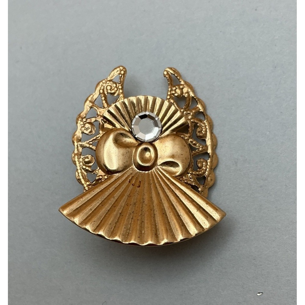 Vintage Angel of Love (AOL)‎ 1996/Pin Brooch, Rhinestone, signed by Jane Davis
